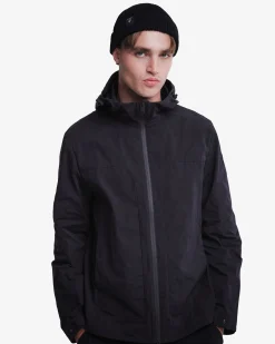Uomo Premiata Blouson in cotone cerato con cappuccio
