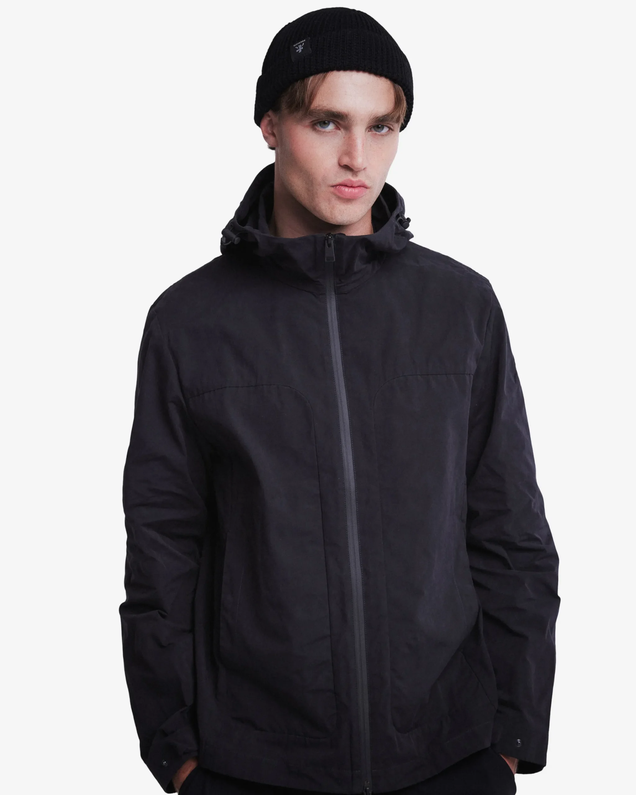 Uomo Premiata Blouson in cotone cerato con cappuccio
