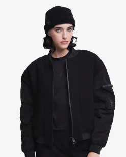 Donna Premiata Blouson in lana e nylon