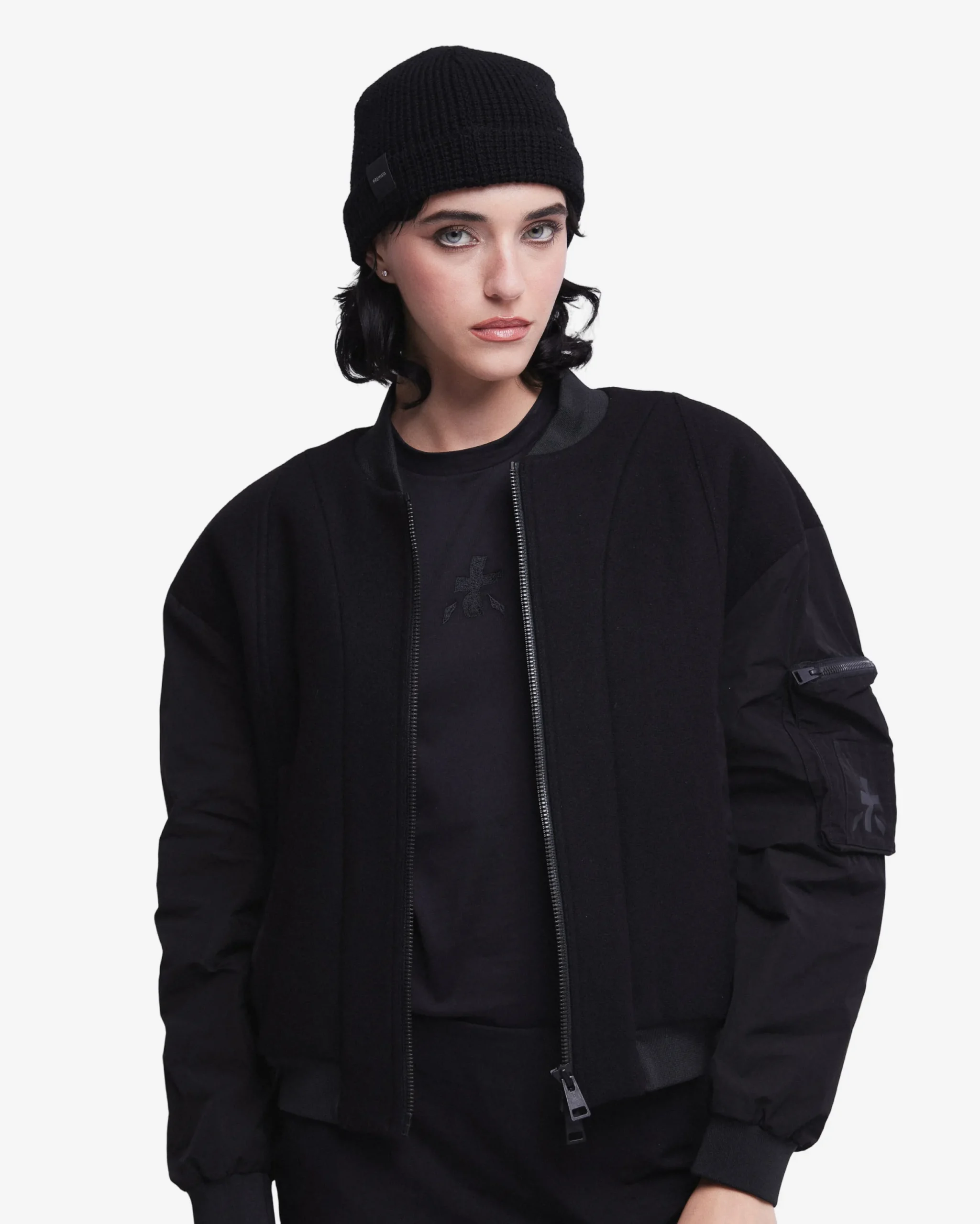 Donna Premiata Blouson in lana e nylon