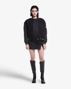 Donna Premiata Blouson in lana e nylon