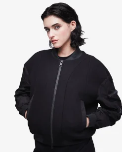 Donna Premiata Blouson in lana e nylon