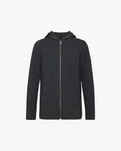 Uomo Premiata Cardigan con cappuccio in nylon