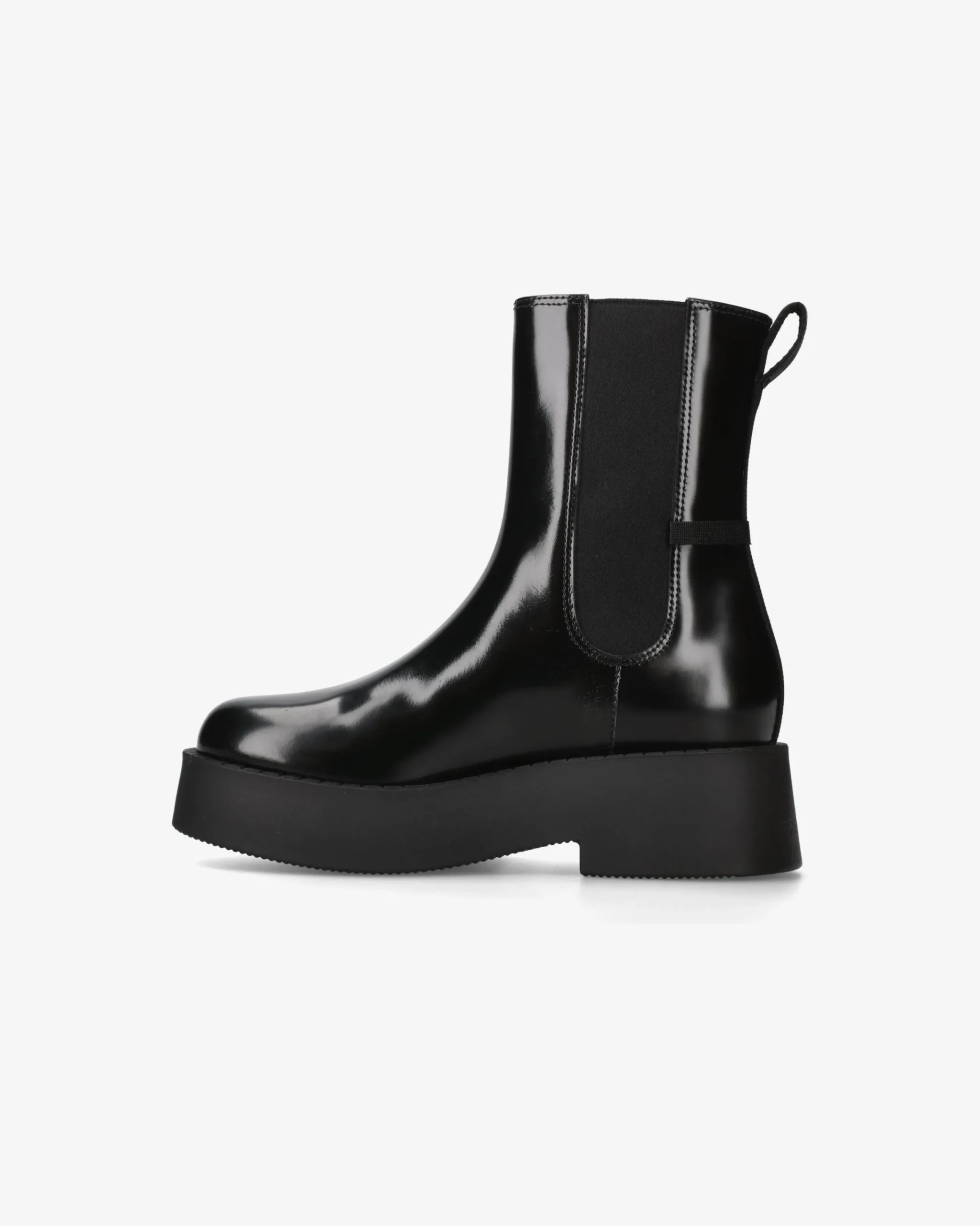 Donna Premiata Chelsea Luna in vitello lucido mousse nero