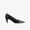 Donna Premiata Décolleté Cher in vitello iron e nero