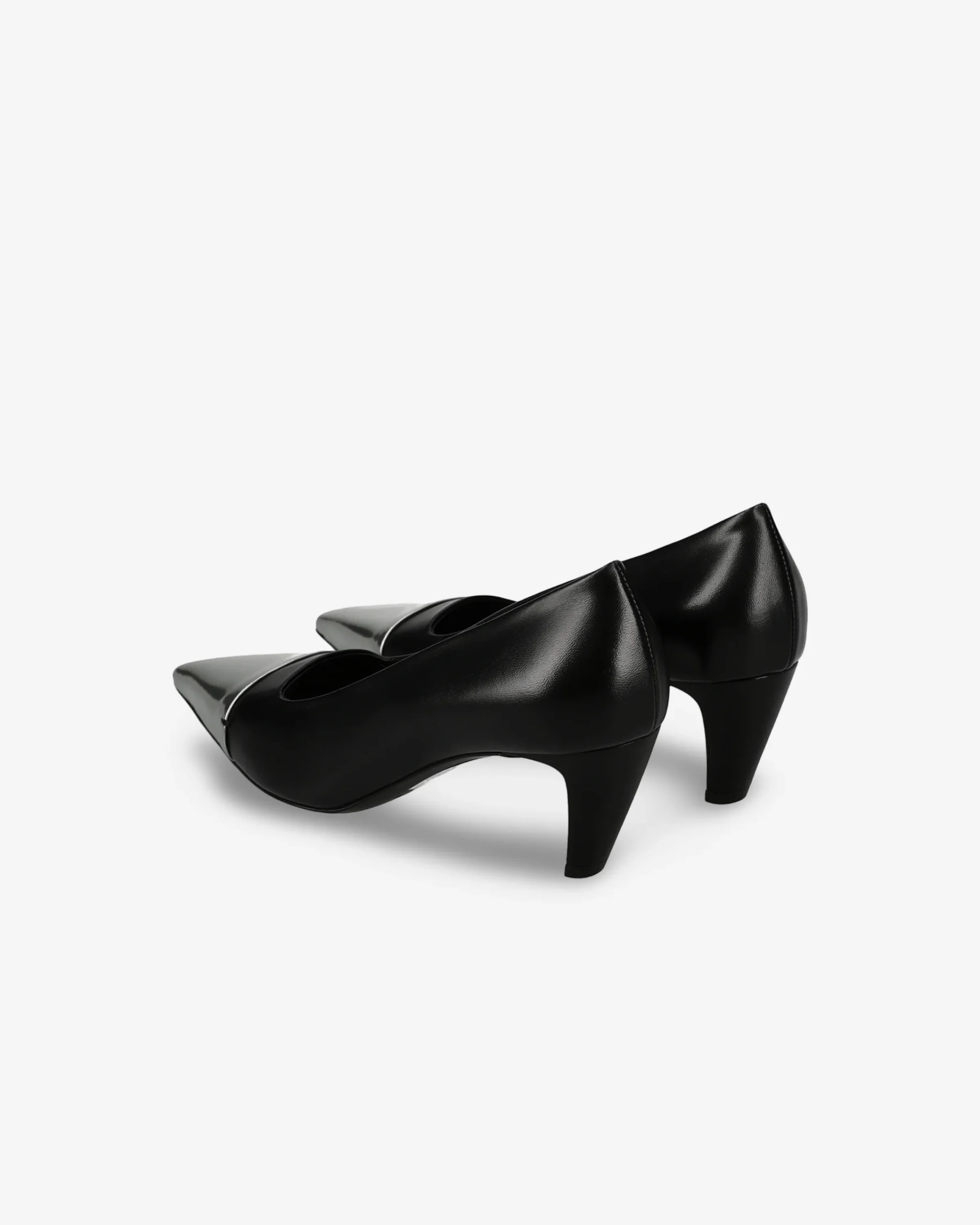 Donna Premiata Décolleté Cher in vitello iron e nero