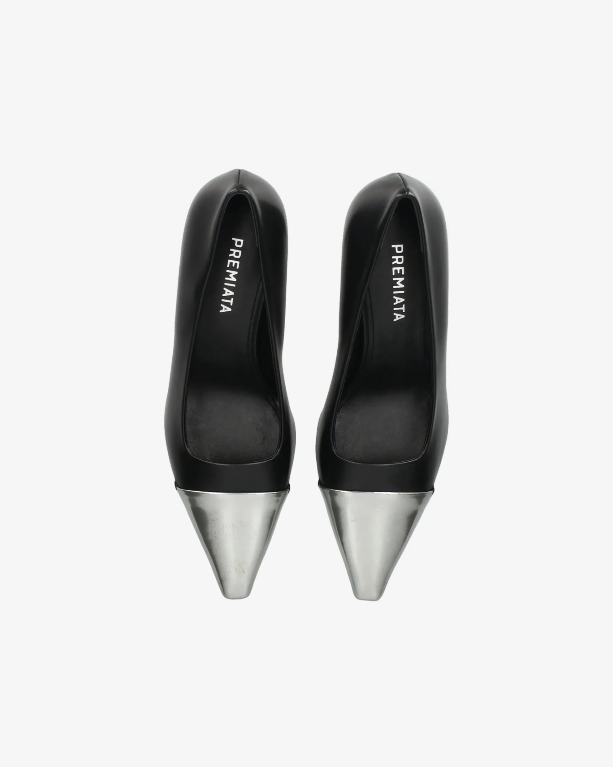 Donna Premiata Décolleté Cher in vitello iron e nero