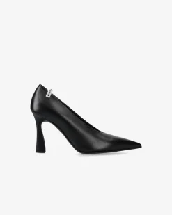 Donna Premiata Décolleté in pelle nappa nero
