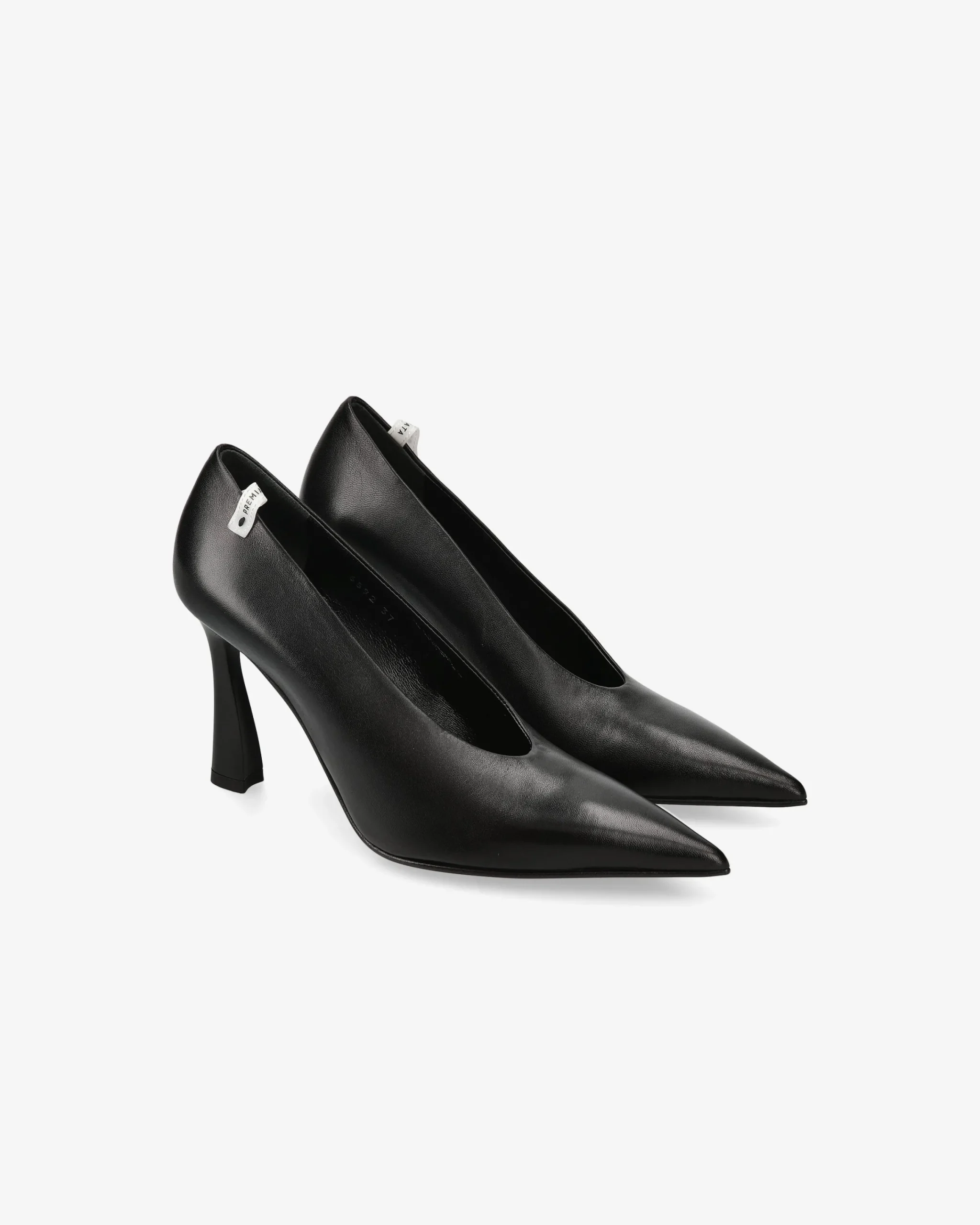 Donna Premiata Décolleté in pelle nappa nero