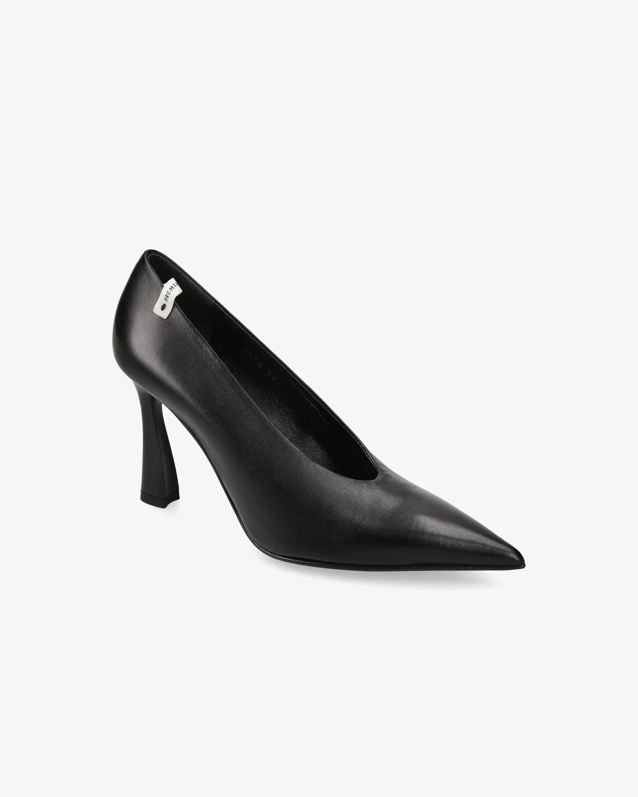 Donna Premiata Décolleté in pelle nappa nero