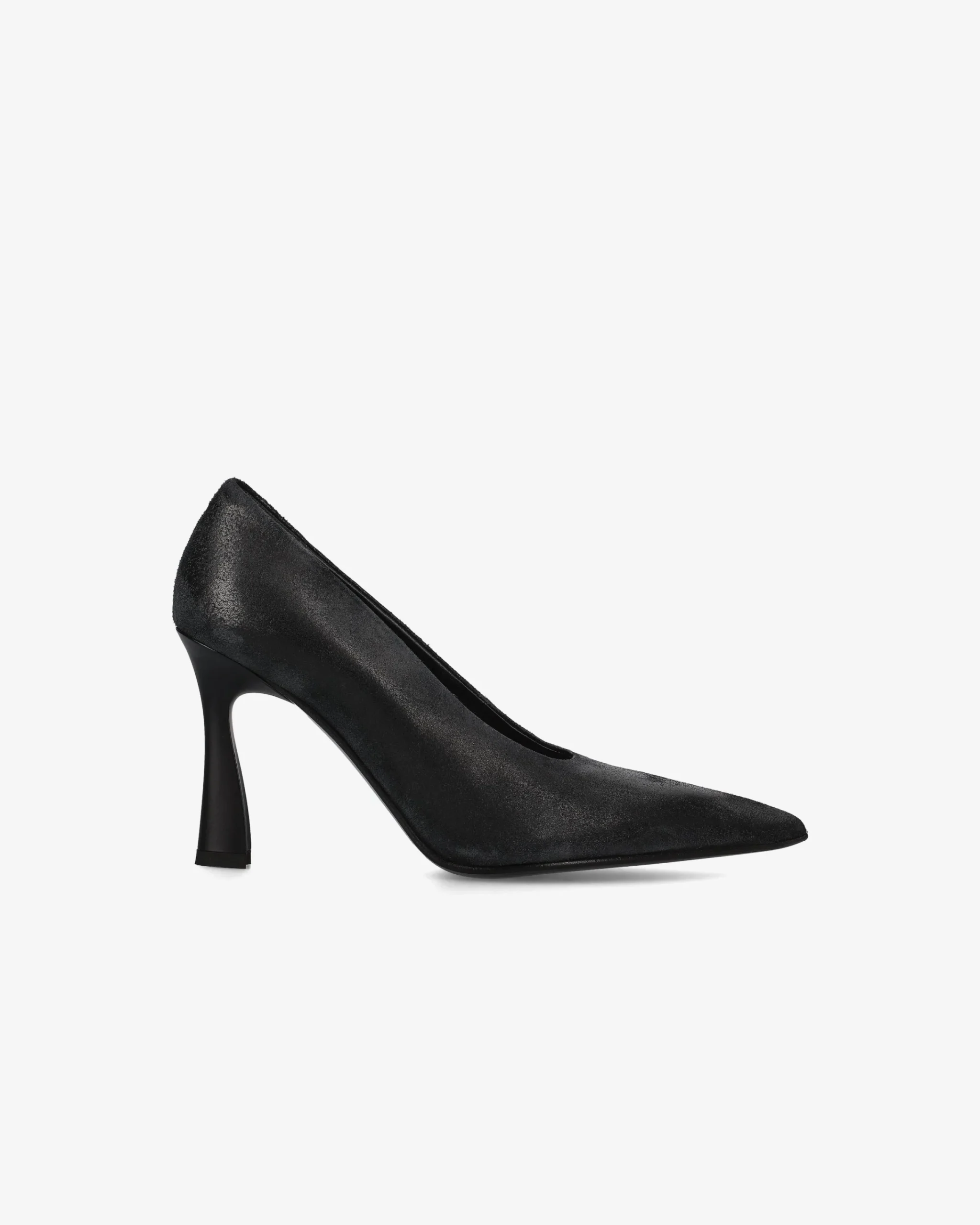 Donna Premiata Decollété effetto vintage old nero