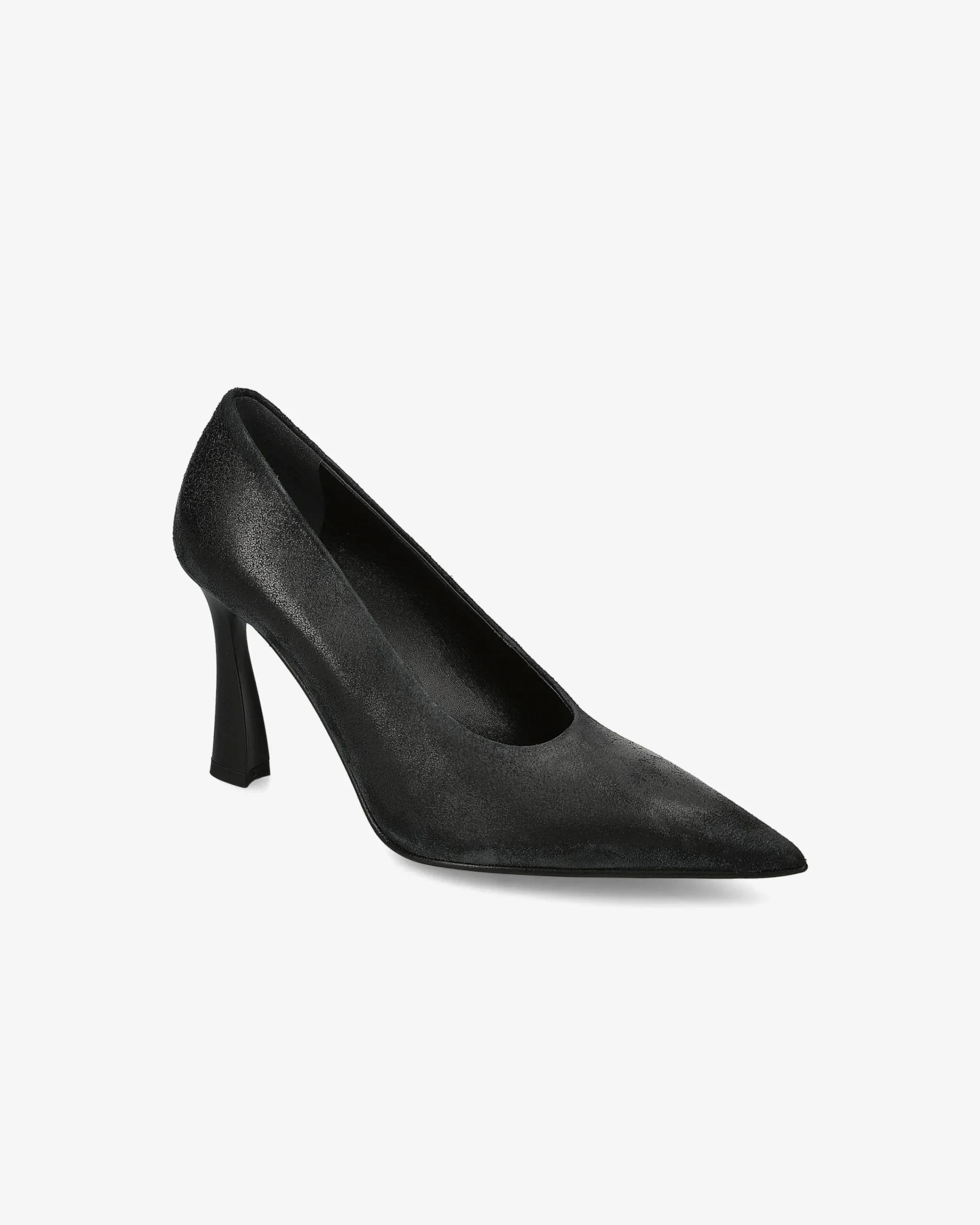 Donna Premiata Decollété effetto vintage old nero