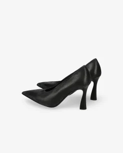 Donna Premiata Decollété effetto vintage old nero