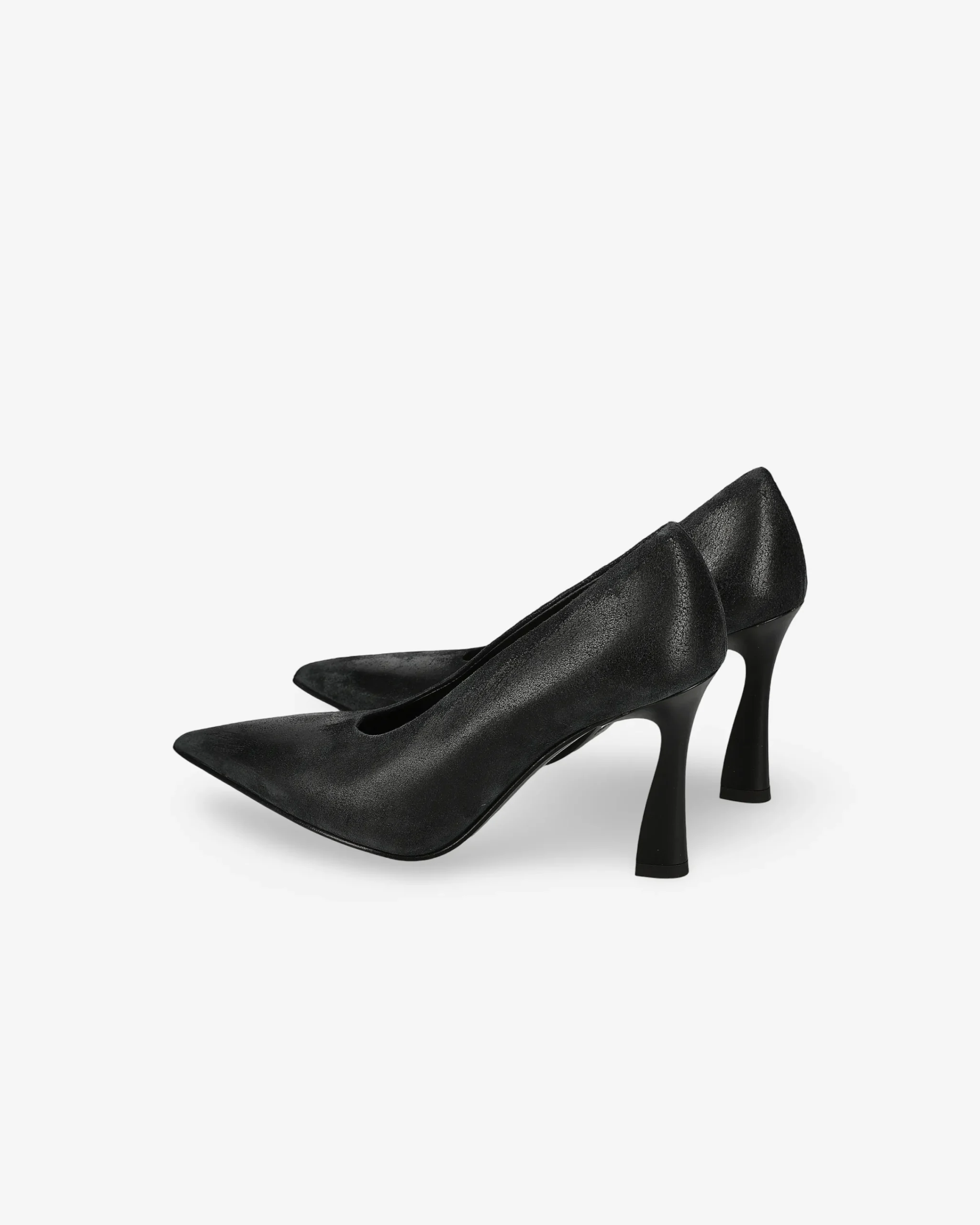 Donna Premiata Decollété effetto vintage old nero