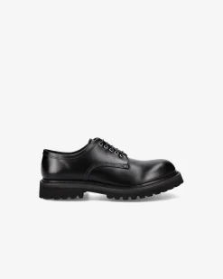Uomo Premiata Derby in pelle spazzolata binder nero