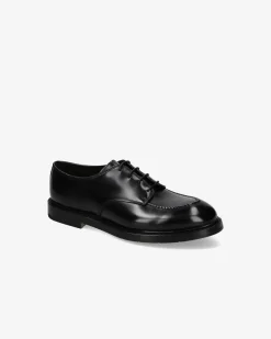Uomo Premiata Derby in pelle spazzolata binder nero
