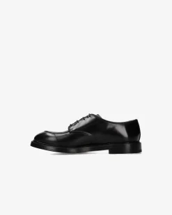Uomo Premiata Derby in pelle spazzolata binder nero