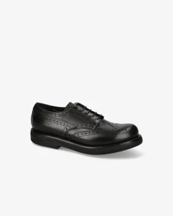 Uomo Premiata Derby in vitello box nero caidan