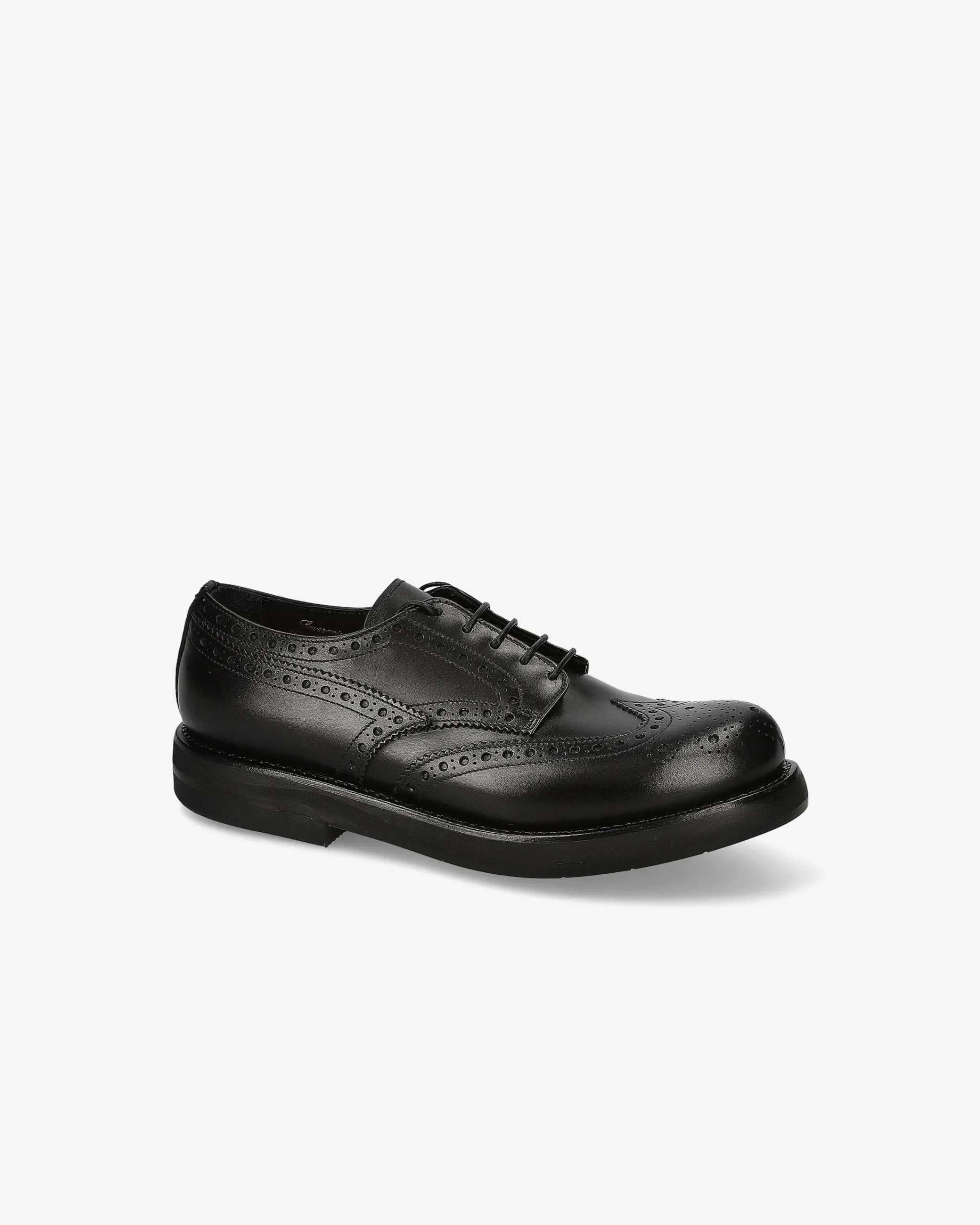 Uomo Premiata Derby in vitello box nero caidan