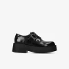 Donna Premiata Derby in vitello mousse nero