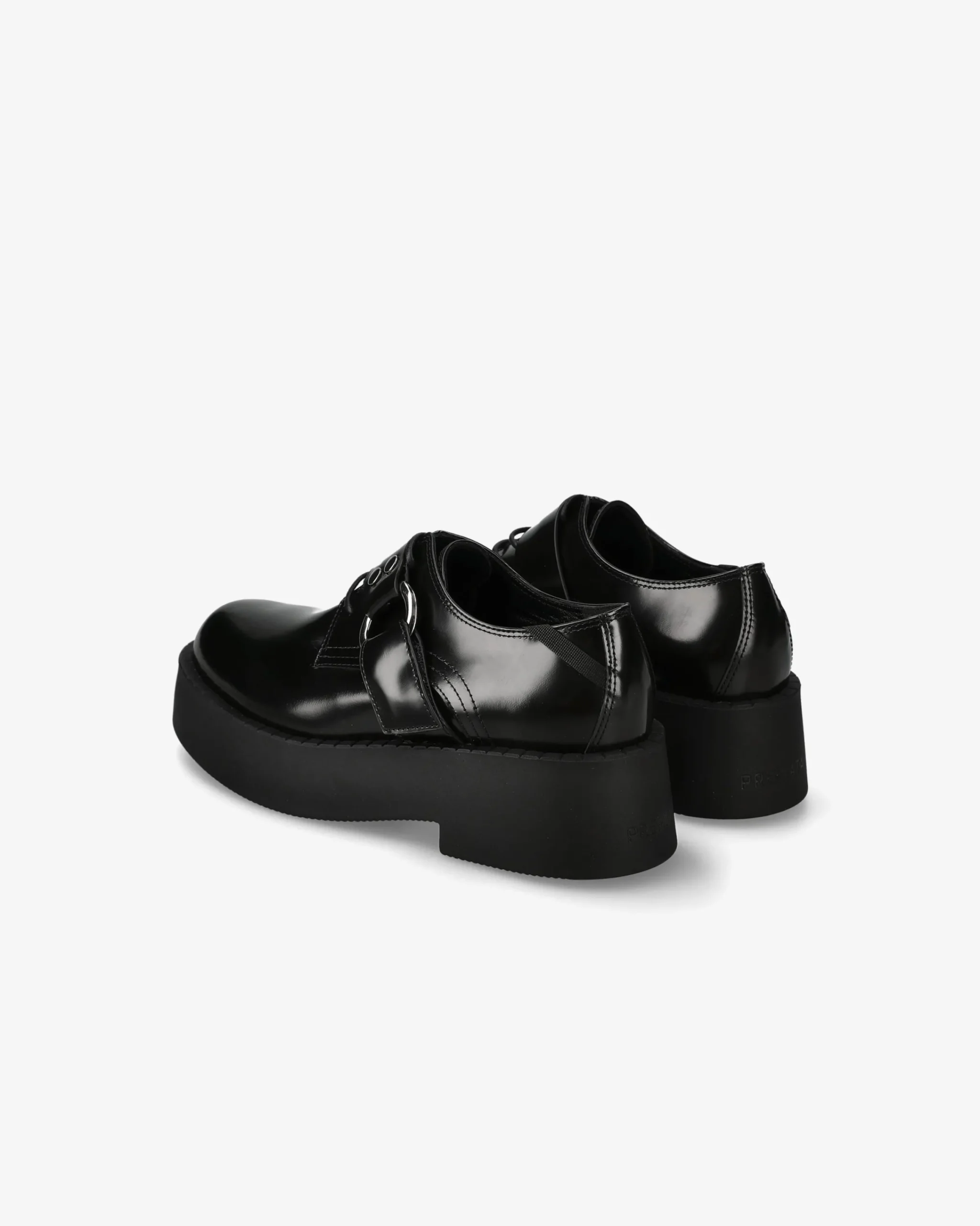 Donna Premiata Derby in vitello mousse nero