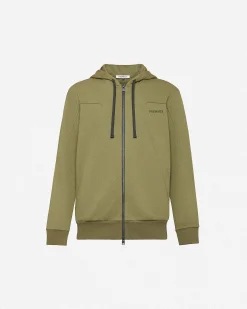 Uomo Premiata Felpa con cappuccio in cotone e nylon