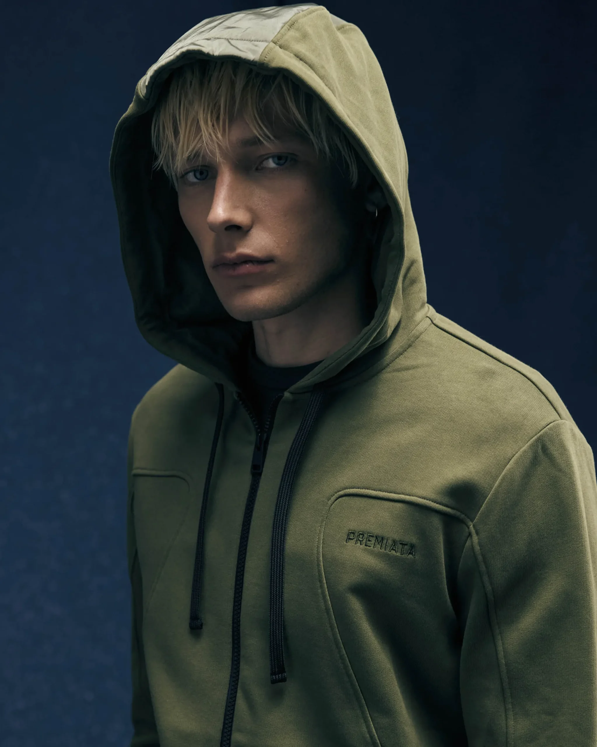 Uomo Premiata Felpa con cappuccio in cotone e nylon