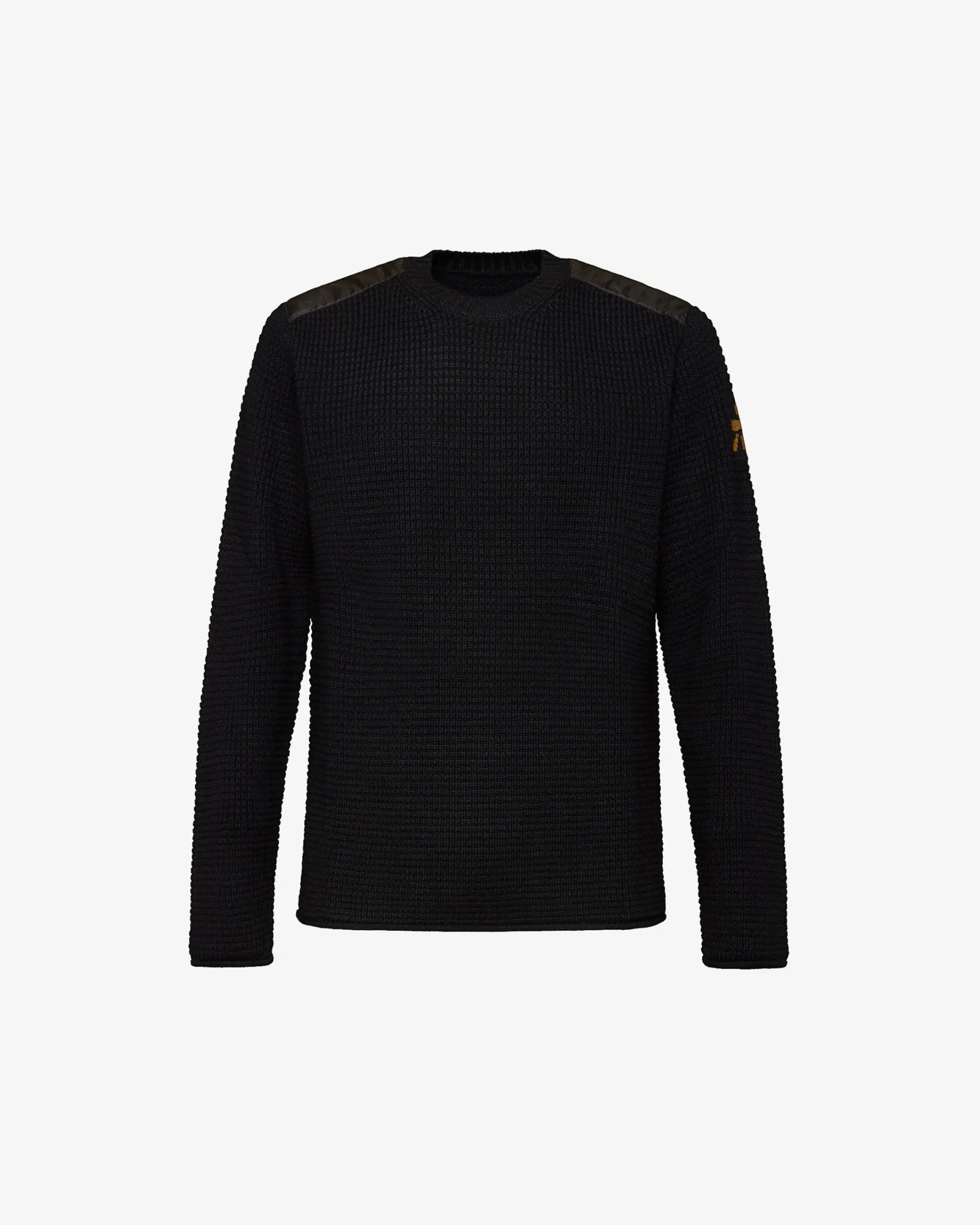 Uomo Premiata Maglia girocollo in lana con dettagli in nylon