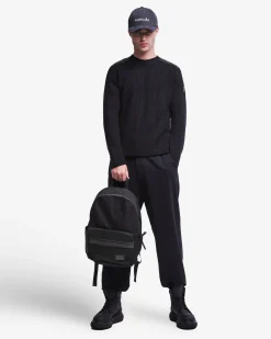 Uomo Premiata Maglia girocollo in lana con dettagli in nylon
