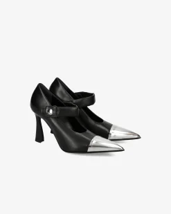 Donna Premiata Mary Jane metal iron e nero