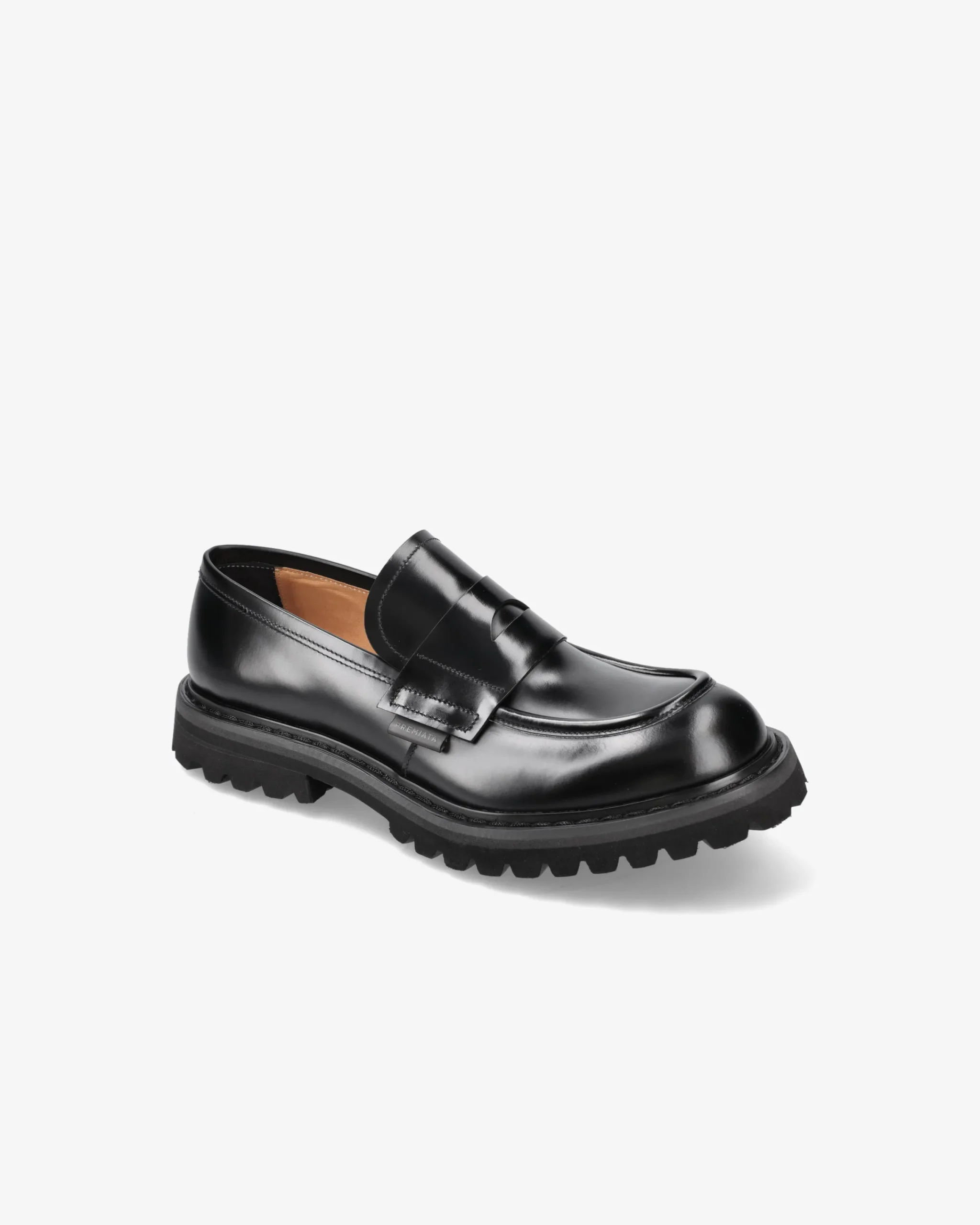 Uomo Premiata Mocassini Bridge in pelle spazzolata binder nero