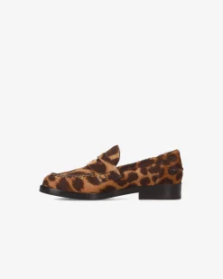 Donna Premiata Mocassini Siria in pony leopardo