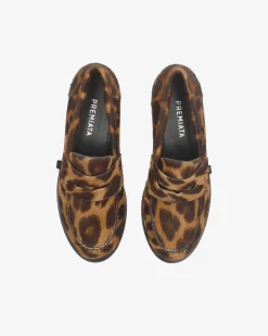 Donna Premiata Mocassini Siria in pony leopardo