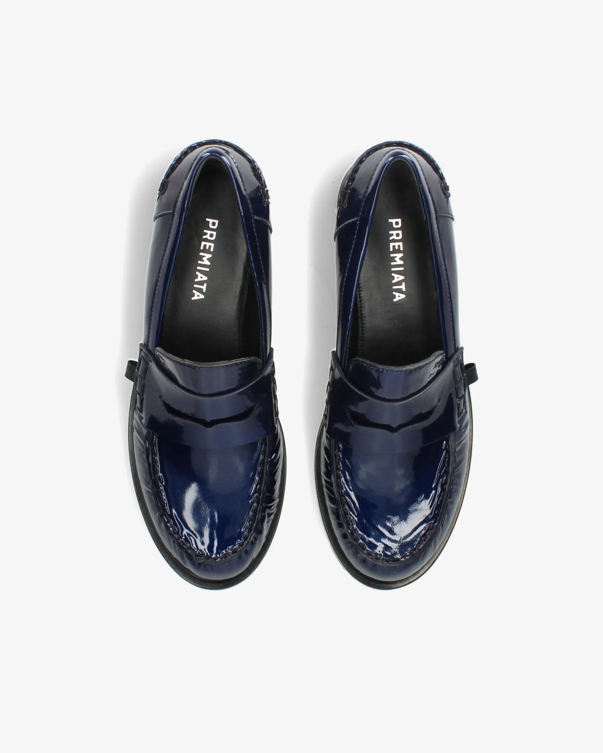 Donna Premiata Mocassini Siria in vernice glass navy