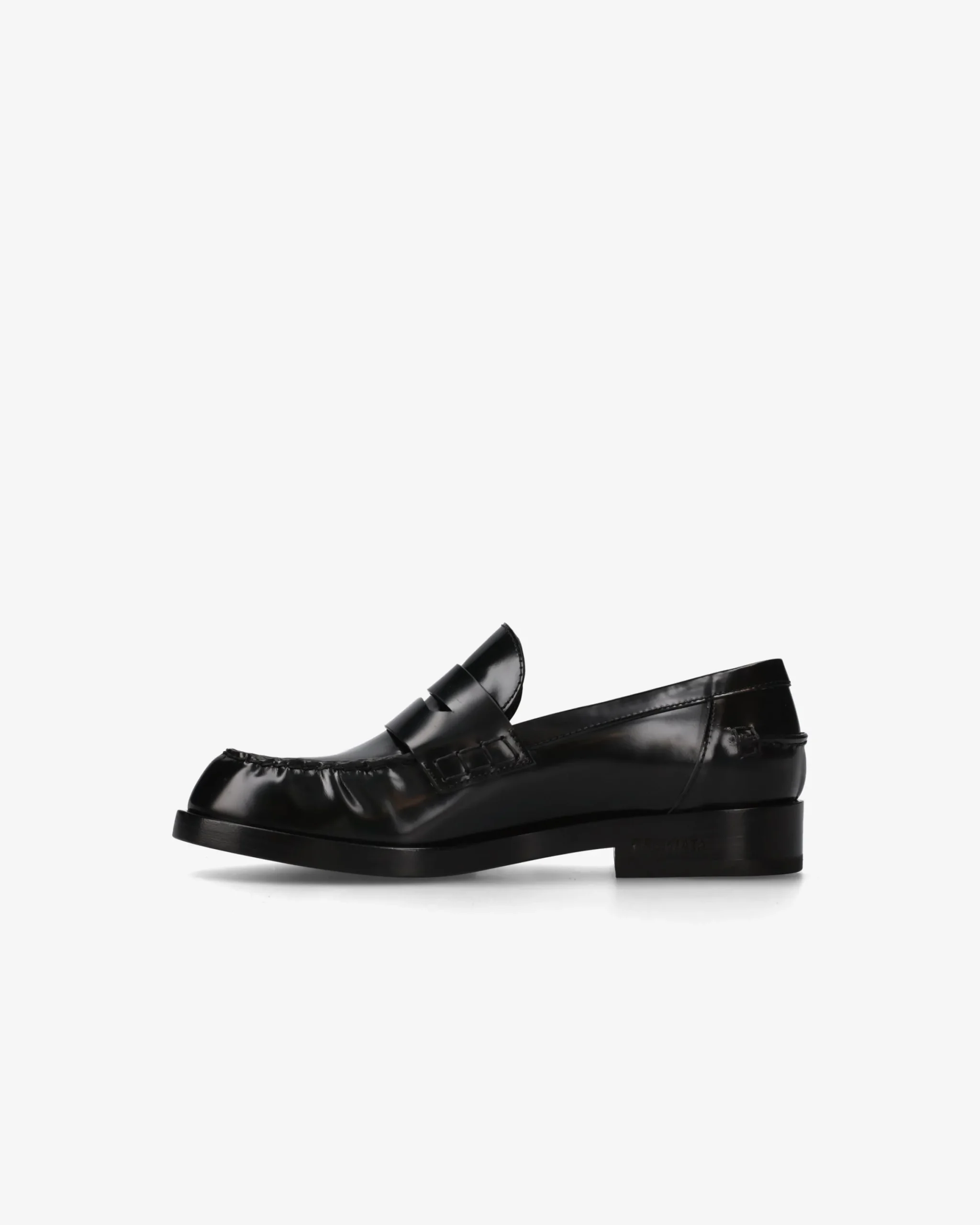 Donna Premiata Mocassini Siria in vitello lucido mousse nero