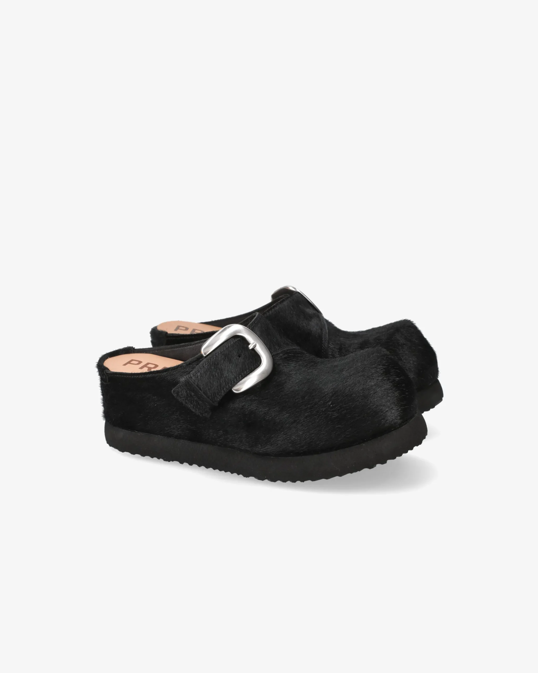 Donna Premiata Sabot in cavallino nero