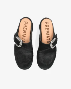 Donna Premiata Sabot in cavallino nero