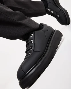 Uomo Premiata Scarpe Cal in gommato nero