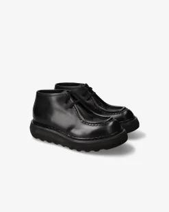 Uomo Premiata Scarpe Cal in pelle elba nero