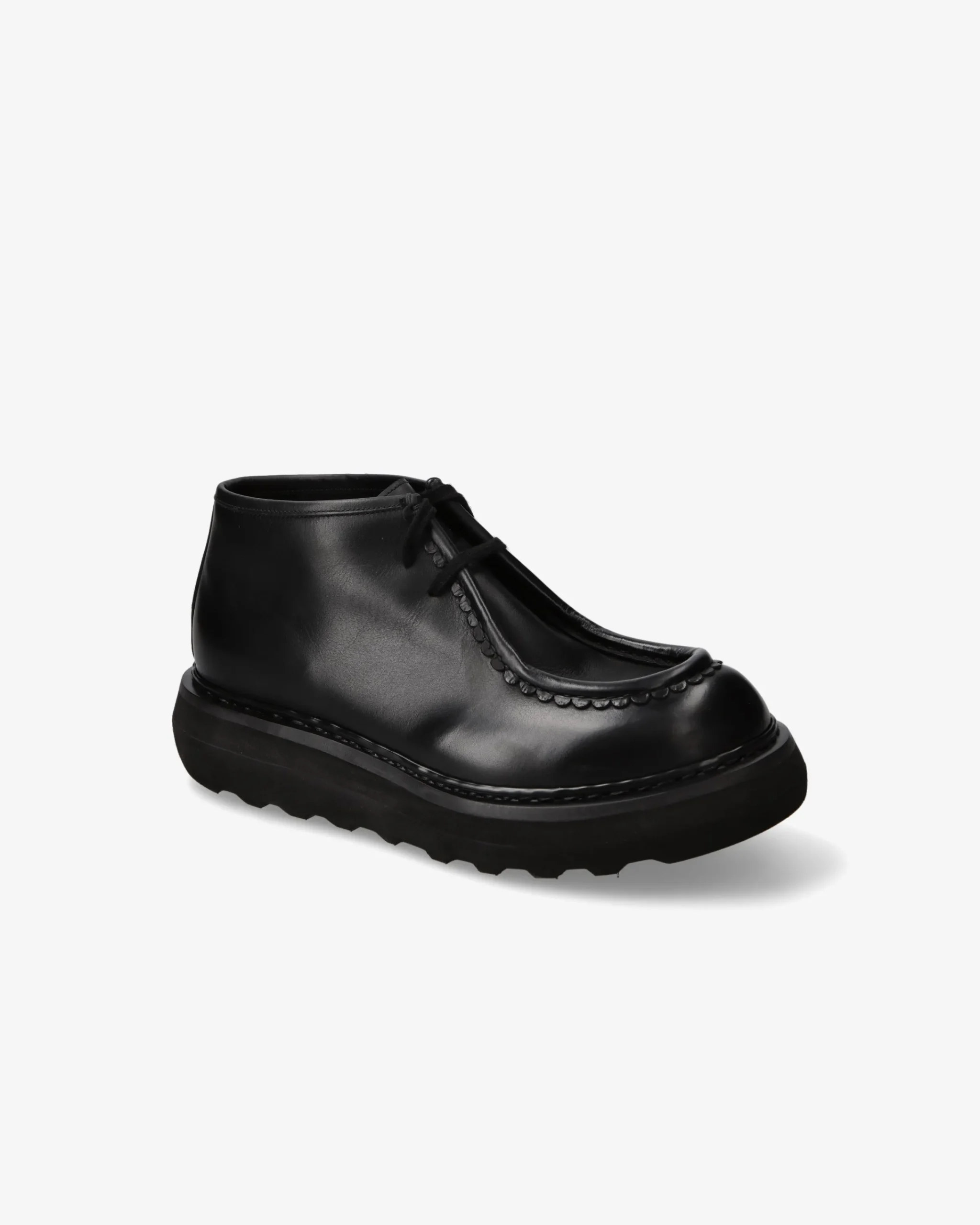 Uomo Premiata Scarpe Cal in pelle elba nero