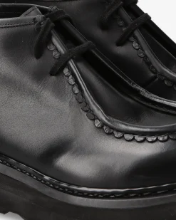 Uomo Premiata Scarpe Cal in pelle elba nero