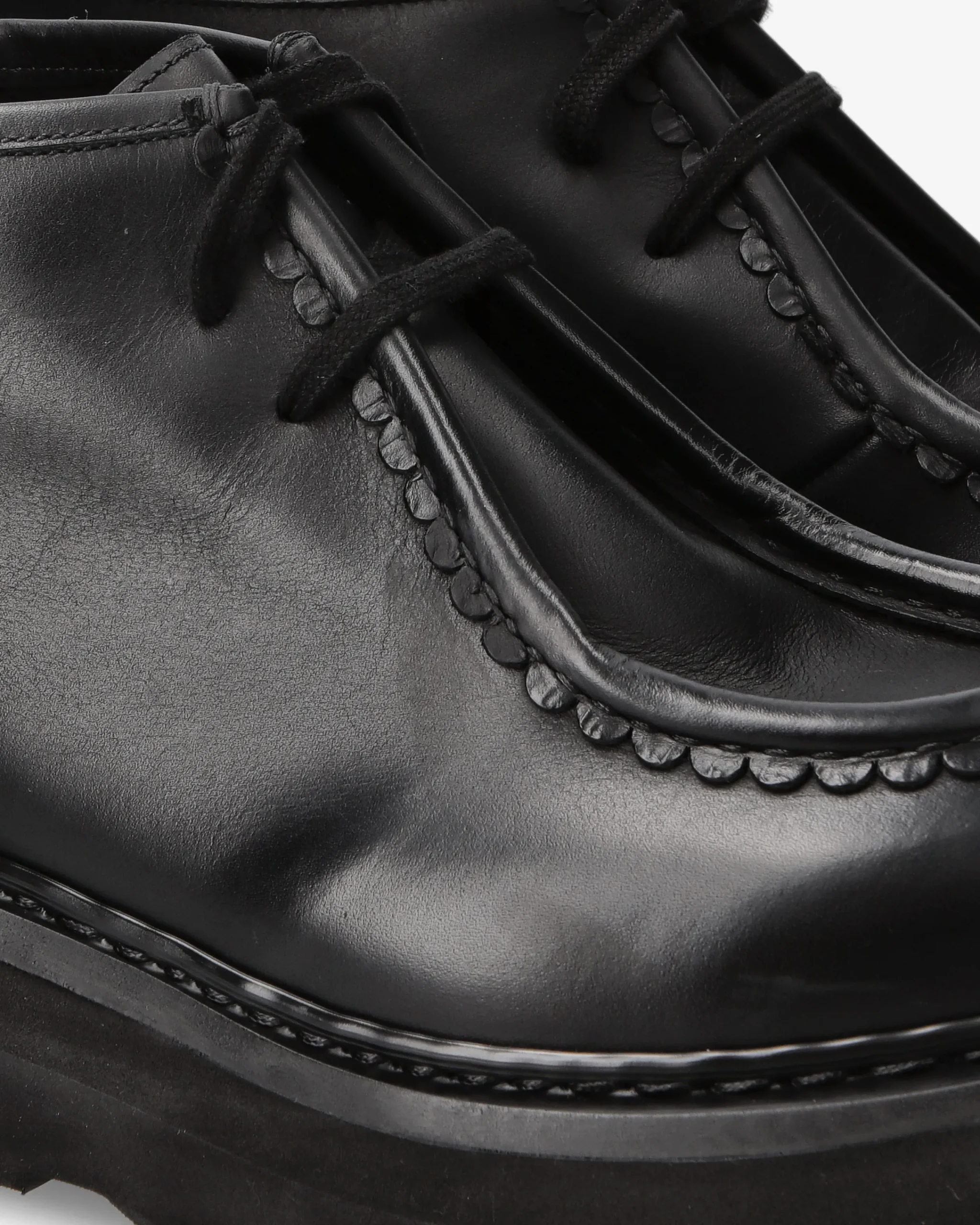 Uomo Premiata Scarpe Cal in pelle elba nero