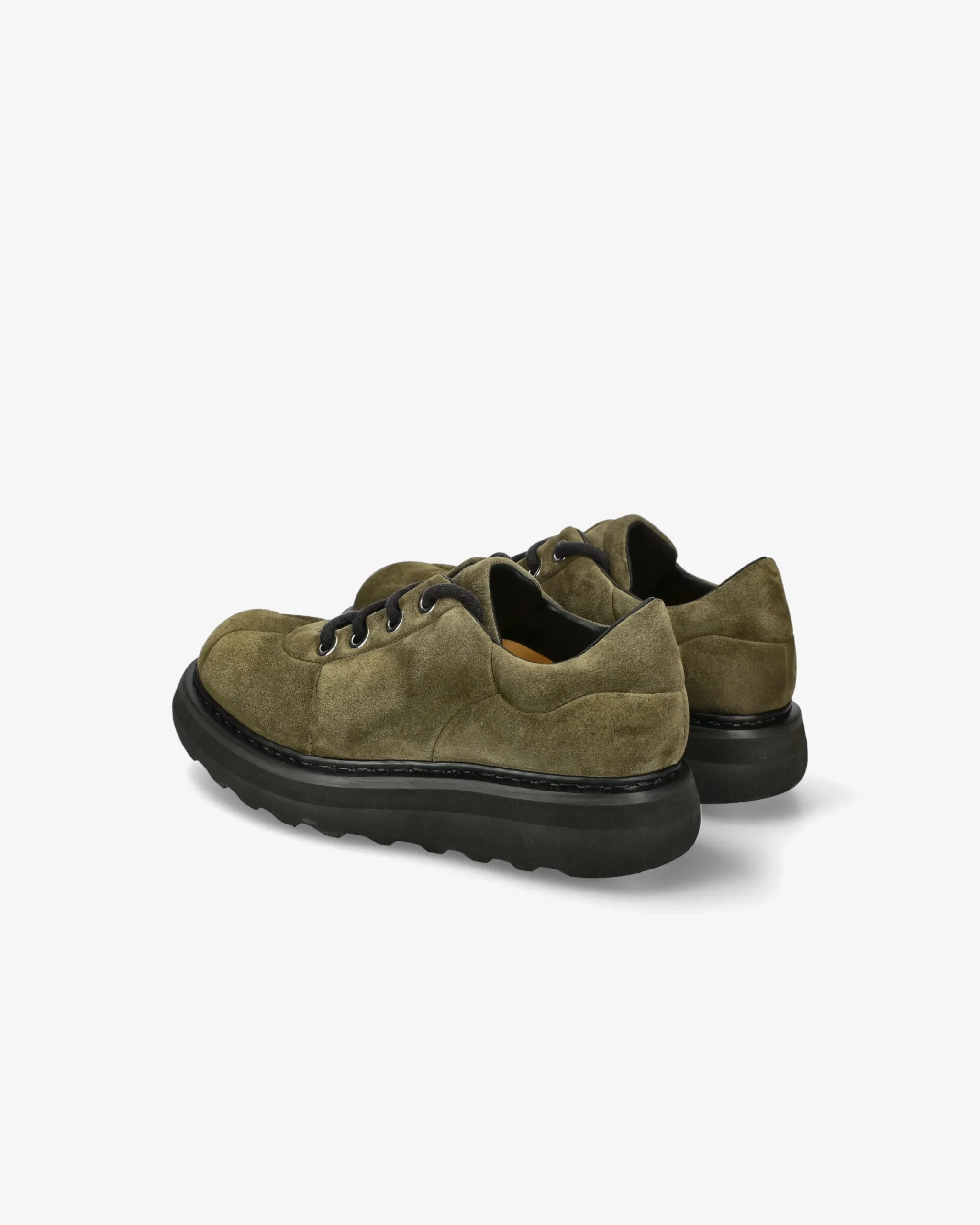 Uomo Premiata Scarpe Cal in suede rain oliva