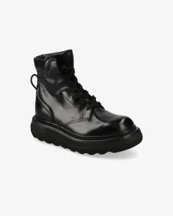 Donna Premiata Stivaletti Cal in vitello crepuscolo nero