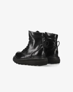 Donna Premiata Stivaletti Cal in vitello crepuscolo nero