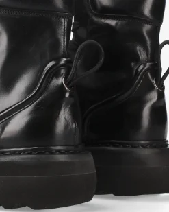 Donna Premiata Stivaletti Cal in vitello crepuscolo nero