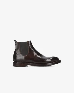 Uomo Premiata Stivaletti Charles in cavallo king chestnut