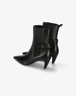 Donna Premiata Stivaletti Cher con fibbia nappa nero