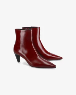 Donna Premiata Stivaletti Cher con tacco mousse bordeaux
