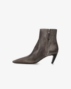 Donna Premiata Stivaletti Cher con tacco old moro